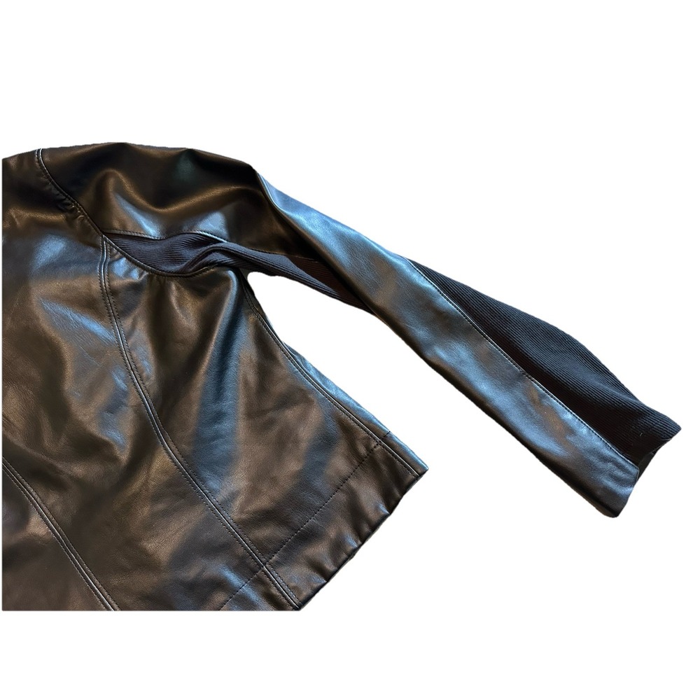 BLANK NYC Women's Black Moto Faux Leather Jacket Size M NWOT. *101 - Picture 12 of 16
